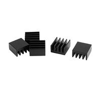 sourcing map 5 x Aluminum dissipateurs radiateur Refroidissement Fin glacière 8.8x8.8x5mm Remplacement Noir