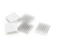 sourcing map 5 x Argent Aluminium Ton radiateur dissipateur Thermique Refroidisseur Heatsink 28mm x 28mm x 11mm