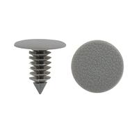 sourcing map 50Pcs Clip de Pare-Chocs Garde-Boue de Porte Clip Plastique 9mm Gris pour Voiture