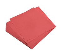 sourcing map 50 Feuilles Papier Origami Double Face Brillant Rouge 15 x 15 cm Carré Feuille pour Art Artisanat Projet, Débutants, Cadeaux