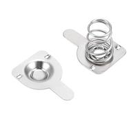 sourcing map 50 Paires AAA Batterie Positif Negatif Conversion Ressort Contact Plaque Nickelage 9.5mmx9mm