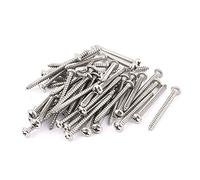 sourcing map 50 pc 3,5mm x 40mm Tête Cruciforme vis autotaraudeuses | acier inox
