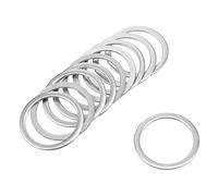 sourcing map 50 Pcs 20mm x 14mm x 0.8mm Rondelle Plate en Acier Inoxydable 304 pour Boulon à Vis