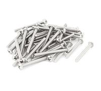 sourcing map 50 pcs # 6-32 x 1 3/8" acier inoxydable tête bombée Vis Boulon
