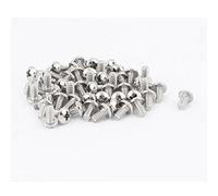 sourcing map 50 pcs # 6-35 x 1/4" acier inoxydable vis métaux tête bombée cruciforme Fixations