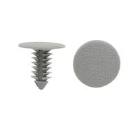 sourcing map 50 pcs agrafes Garniture Plastique Porte Pare-Choc Avant Gris Fixation Rivets 8mm pour Voiture