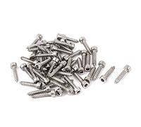 sourcing map 50 pcs M2 x 10 mm Tête hexagonale Drive Cap autotaraudeuses | forage Vis