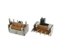 sourcing map 50 pcs on/on 2 position 3 pin 1p2t Spdt Panneau PCB Mini interrupteur à glissière à angle droit