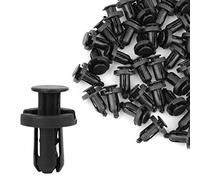 sourcing map 50 Pcs Plastique Tige-Poussoir Rivet Fixation Agrafe Pare-Chocs Epingle Clips 10mm