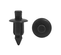 sourcing map 50 pcs Rivet en plastique attache-projection agrafe moulage 6mm pour voiture noir