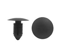 sourcing map 50 pcs Rivet en plastique Noir Fastener Pare-choc pare-boue Clip-Poussoir agrafe 11mm pour voiture