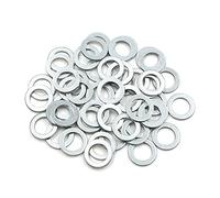 sourcing map 50 Pcs Rondelles Joint Huile En Aluminium Bouchon Vidange
