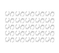 sourcing map 50 Pcs T8 Tube Fluorescent 016 Support lampe Douille Douille Clips suspension