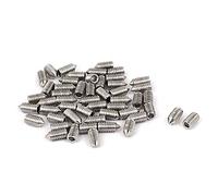 sourcing map Vis Pointeau Conique pour Poignée de Porte Vis Sans Tête Hexagonale M4 x 8 mm acier inoxydable 304 50 Pcs