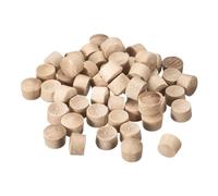 sourcing map 50 Pièces de Bouchons en Bois à Tête Bouton, Bouchons en Bois Ronds de 13/32 Pouce pour Couvrir Les Trous de Vis en Bois pour Meubles, Tables, Chaises