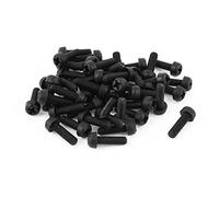 sourcing map 50 pièces M3 x 10 mm vis à tête cruciforme plastique