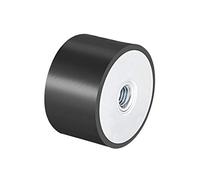 sourcing map 50 x 30mm filetage M10 Silent Bloc Amortisseur Anti-vibration Support Caoutchouc isolant Plat