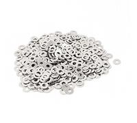 sourcing map 500Pcs 4mm Rondelle Plate Acier Inoxydable Rondelles Plates pour Vis Et Boulons Filetés M4