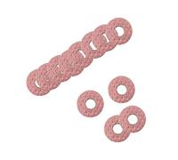sourcing map 500Pcs Rondelle Isolante 4mm x 10mm x 1mm Joint d᾿Isolation | Rondelle Rouge en Fibre Vulcanisée, pour Carte-Mère