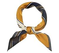 sourcing map 50cm Bande Impression Square Cou Enveloppe Écharpes Tête Écharpe Fanchon Foulard Bandana pour Femmes Gingembre 50 * 50 cm / 19,69 * 19,69 pouces (L * W)