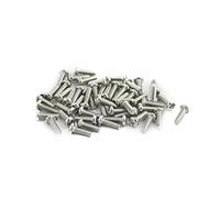 sourcing map 50pc M2x6mm tête acier Inox Vis Vis métaux