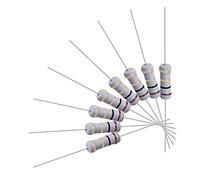 sourcing map 50Pcs 1W 1 Watt Oxyde métal Film Résistance Radial 1Ohm ±5% Tolérance