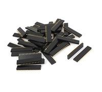 sourcing map 50PCS 2.54mm Espacement Femelle 16 Broches PCB Header Connecteur Simple Rangée