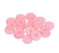 sourcing map 50pcs 40L Couture Boutons 1"(25mm) Résine Rond Plat 4 Trous Artisanat Boutons pour Couture Vêtements et DIY, Rose
