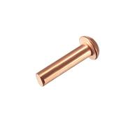 sourcing map 50Pcs 5/32Pouces X 5/8Pouces Rond Tête Cuivre Solide Rivets Attaches