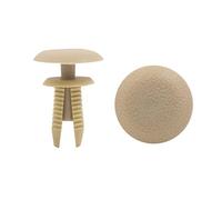 50PCS 8mm Beige camion Auto pare-chocs Rivets en plastique Poussez dans clips type