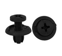 sourcing map 50Pcs 8mm Trou Dia En Plastique De Voiture Garniture Panneau Porte Rivet Attache Poussoir Clip