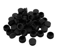 SOURCING MAP 50Pcs Bouchon Pied de Chaise Embout Capuchon Jambe Tube Insert Table Meuble Protection Plastique Ronde 30 mm