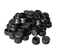 sourcing map 50pcs Bouchon Pied de Chasie Embout Capuchon Jambe Tube Insert Table Meuble Protection Plastique Ronde 30 mm