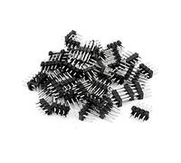 sourcing map 50Pcs Double Rangée 2x4Broche 2.54mm Mâle Broche Entête IC Connecteurs