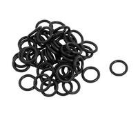 sourcing map 50pcs Joints toriques 13 mm x 9 mm x 2 mm rondelles d'étanchéité en silicone noir