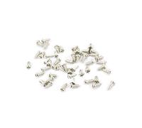 sourcing map 50Pcs M1.2 x 3mm Acier Inoxydable Tête Rond Cruciforme Vis Autotaraudeuses