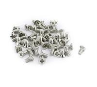 sourcing map 50Pcs M2x2mm acier Inox tête fraisée Vis Vis métaux cruciforme