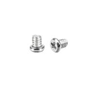 sourcing map 50pcs M2x2mm Cruciforme Vis Attache Argenté Diamètre Vis Tête | pour Portable PC TV Ventilateur Audio Interrupteur, 2.8mm