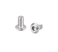 sourcing map 50Pcs M3x6mm vis à métaux vis à tête ronde vis fixation