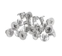 sourcing map 50pcs M5-0.8 X 5 mm Plat Rond Diriger Vis 304 Inoxydable Acier | Phillips Conduire Machine Vis Matériel Attache pour Meubles Connexion