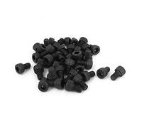 sourcing map 50pcs M5 x 8 mm Vis à tête cylindrique à six pans creux hexagonale Boulon en acier allié 12.9 Noir
