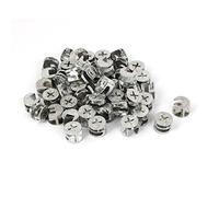 sourcing map 50Pcs Meubles Connecteur Came Serrure Raccords 15mm x 11mm pour Cabinet Tiroir Commode et Penderie Meubles Panneau Connexion
