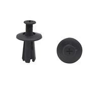 sourcing map 50pcs Noir Voiture Rivets Plastique Porte Tronc vis Amortisseur 8mm colliez Fixation