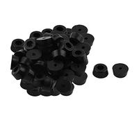 sourcing map 50pcs Patin Pied Chaise Meuble Caoutchouc Tampon Pare-choc Embout Jambe Protection Amplificateur D17x15xH8mm