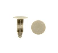 sourcing map 50pcs porte voiture en plastique bouclier aile fixation rivets Push Beige Clip