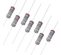 sourcing map 50pcs Résistance 200Ohm 2W 5% Tolérance 4 bande couleur à Film de Carbone Axial