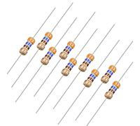 sourcing map 50pcs Résistance 360 Ohm, résistances à film de carbone à tolérance 1/4 W 5%, 4 bandes pour projets et expériences électroniques de bricolage
