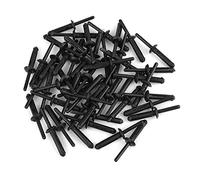 sourcing map 50pcs Rivet Plastique Pare-Chocs Noir pour Jeep Wrangler JK | 6506007AA, Trou 6mm, Pour Pare-Chocs Avant, Capot, Garde-Boue, Moulures Latérales, Remplacement Direct