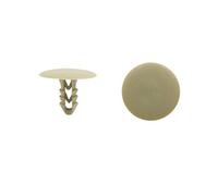 sourcing map 50Pcs Rivets en plastique universelle pour voiture pare-chocs garniture porte fixation aile Beige Clips