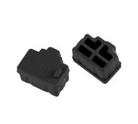 sourcing map 50pcs RJ45 Silicone Protecteurs Ethernet Hub Port Antipoussière Capuchon Couvercle 12mmx8.3mm Le Noir
